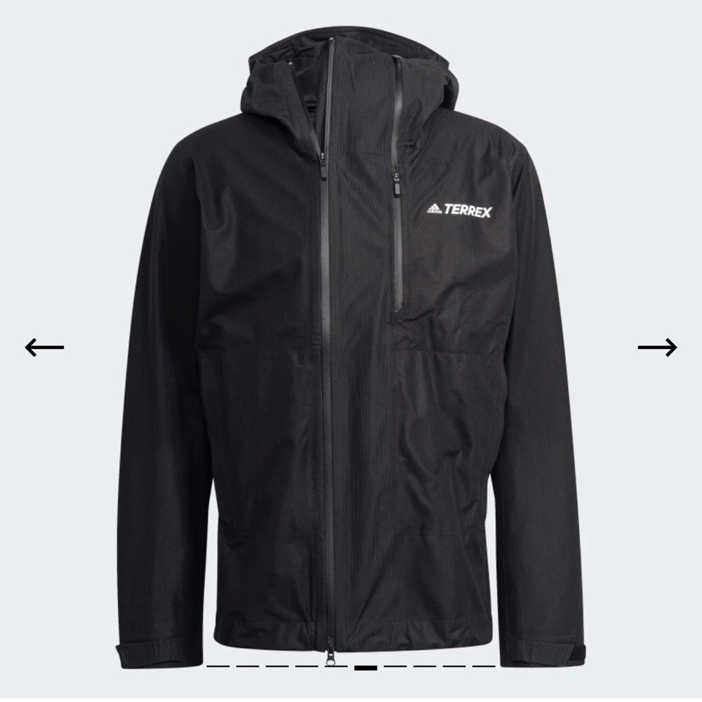 {Adidas} Terrex Primeknit Rain Jacket
